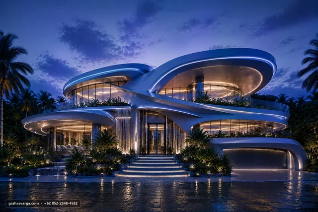 Arsitektur untuk Kabupaten Sukamara. — pandangan arsitektur 1